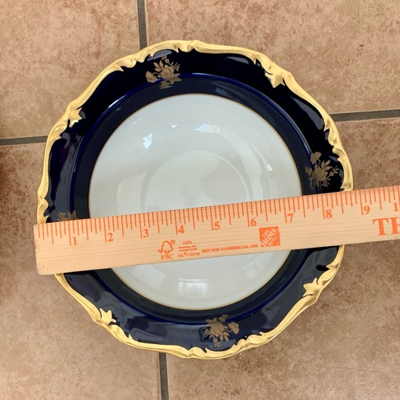 Vintage Reichenbach Echt Kobalt Blue/gold Bowls Germany - Picture 6 of 12